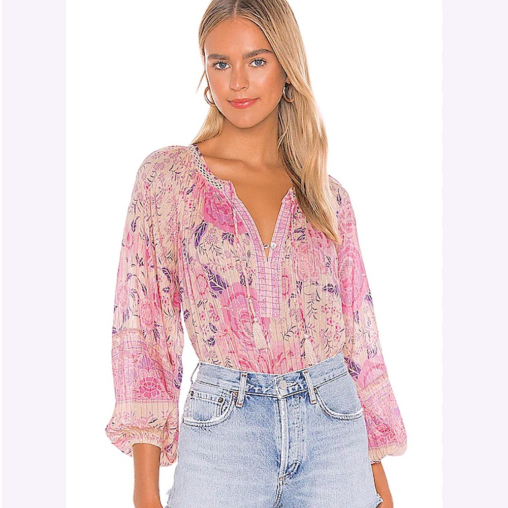 Spell and the Gypsy Mystic Blouse in Musk